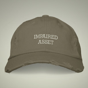 Impaired Asset Vintage Style Distressed Embroidered Hat