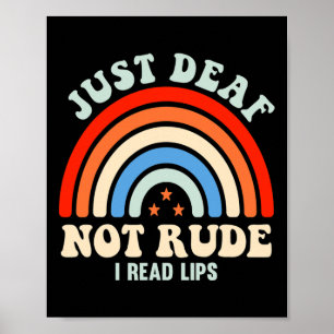 Impaired Deaf Asl Sign Language Just Deaf Not Rude