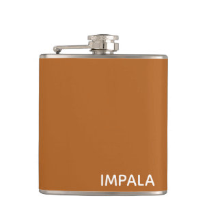 Impala brown color name hip flask