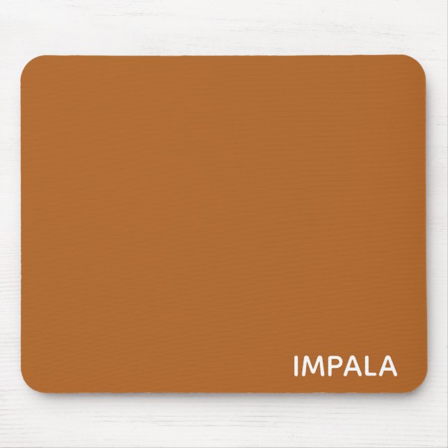Impala brown color name mouse mat (Front)