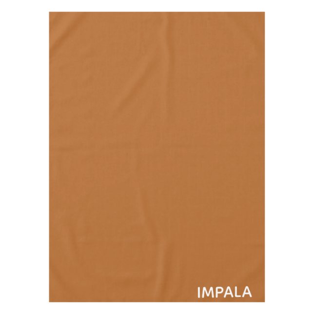 Impala brown color name tablecloth (Front)
