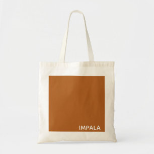 Impala brown color name tote bag