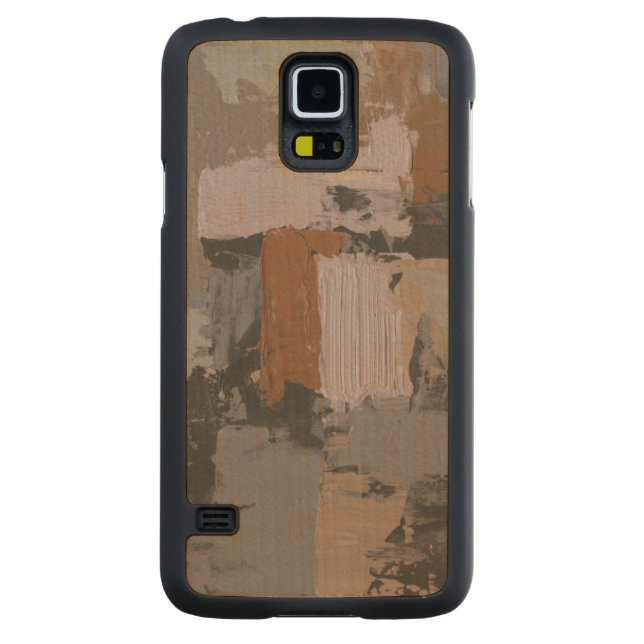 Impasto Abstract I Carved Maple Galaxy S5 Case (Back)