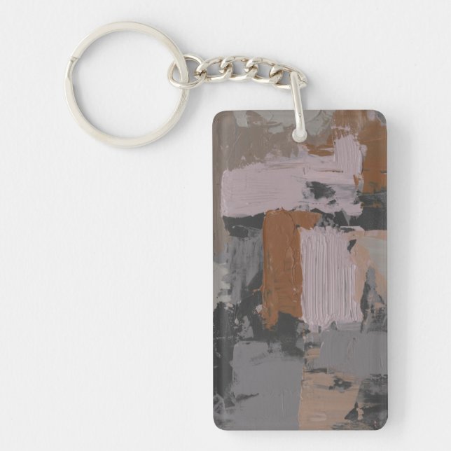 Impasto Abstract I Key Ring (Front)