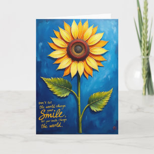 Impasto Bloom Birthday Card