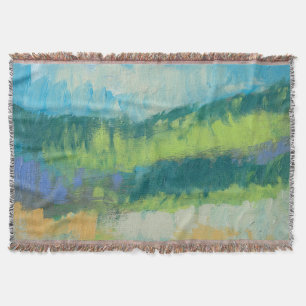 Impasto Field II Throw Blanket