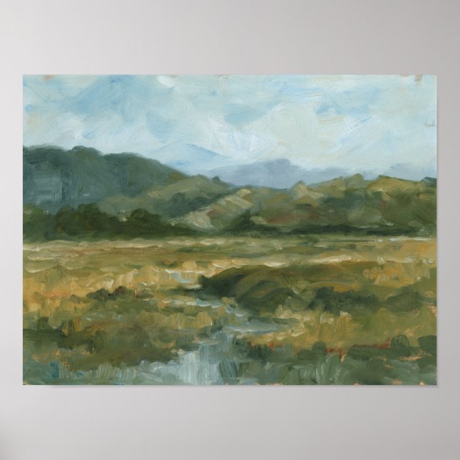 Impasto Landscape III Poster (Front)