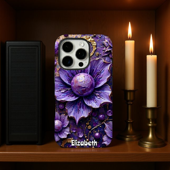 Impasto Painting of Lilac Flowers Case-Mate iPhone Case (Creator Uploaded)
