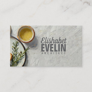 Impasto-Style Still Life of Bread f64 Business Card
