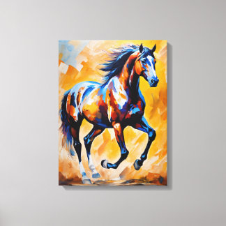 Impasto Symphony in Modern Abstraction Canvas Print