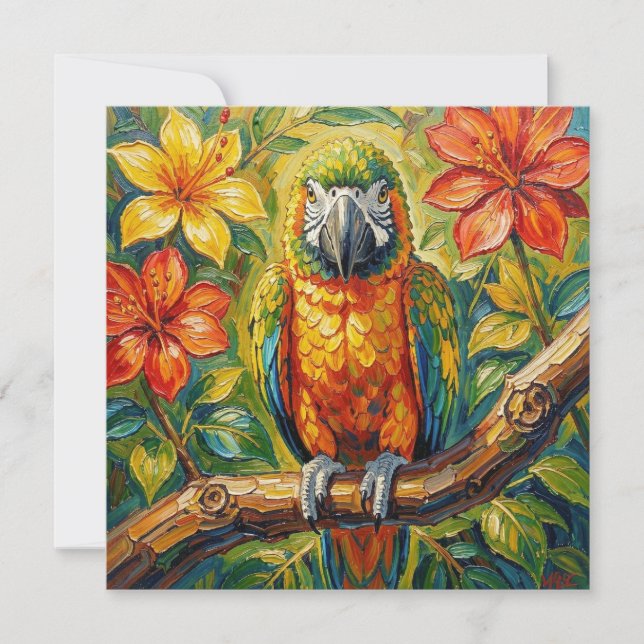 Impastos Colorful Parrot   (Front)