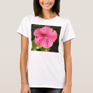 Impatiens Dark Pink Ladies T Shirt