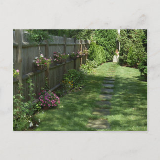 Impatiens Path Summer Flowers Custom Postcards