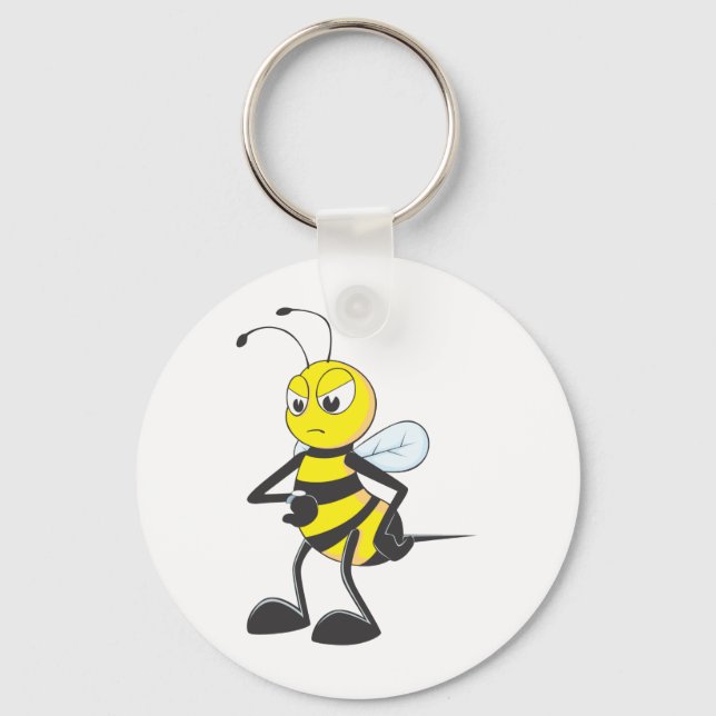Impatient Bee Key Ring (Front)