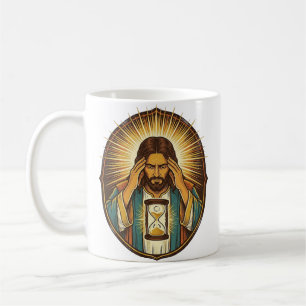 Impatient Jesus Loading Hourglass Slow Internet Te Coffee Mug