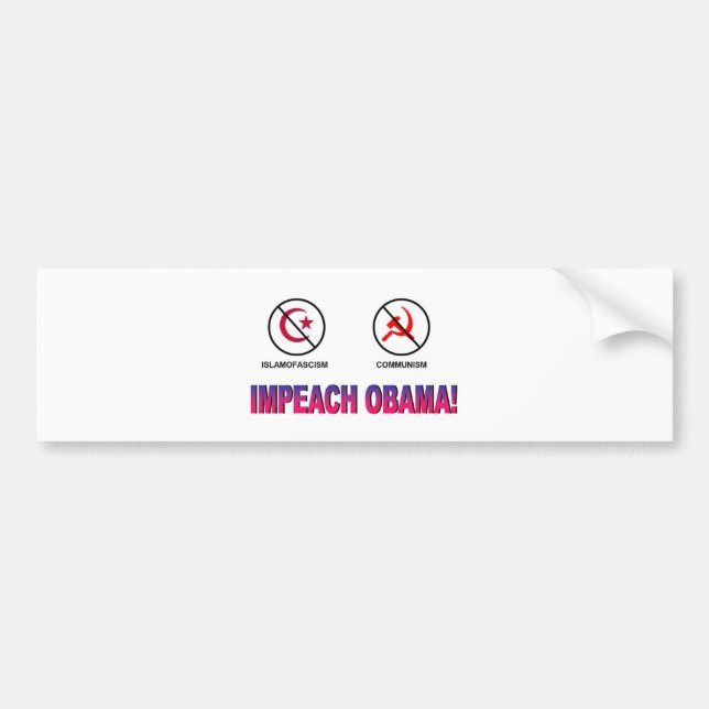 IMPEACH2 BUMPER STICKER (Front)