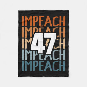 Impeach 47 Vintage Impeach Trump 47 Distressed Ant Fleece Blanket