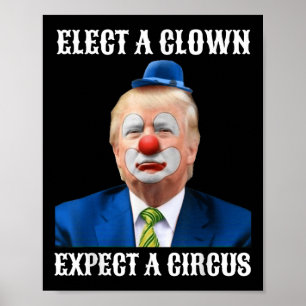 Impeach Anti-trump Elect A Clown Expect A Circus Poster
