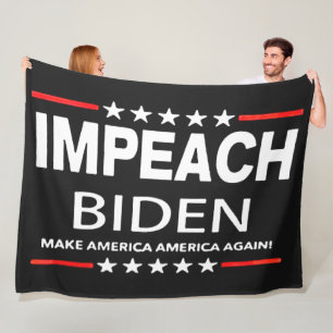 IMPEACH BIDEN FLEECE BLANKET