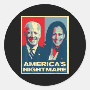 Impeach Biden Harris Now Anti Joe Biden Classic Round Sticker