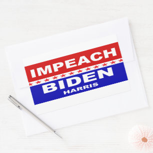 Impeach Biden Harris Rectangular Sticker