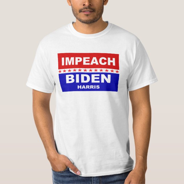 Impeach Biden Harris T-Shirt (Front)