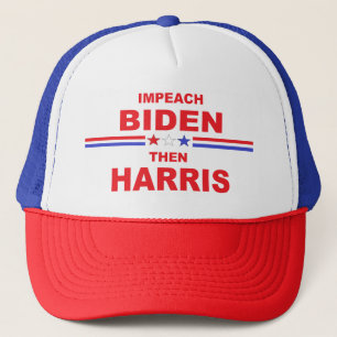 Impeach Biden Then Harris Trucker Hat