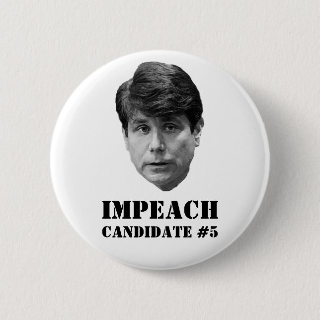 Impeach Candidate 5 6 Cm Round Badge (Front)