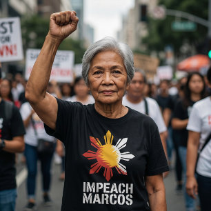 Impeach Marcos Filipino Corruption Protest T-Shirt