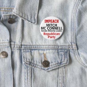 Impeach Mc Connell Senate EDIT NAME 6 Cm Round Badge