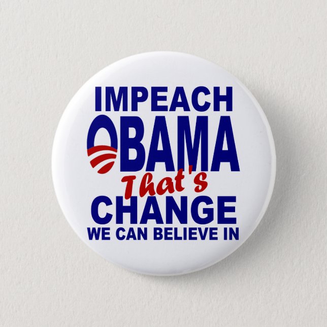 Impeach Obama 6 Cm Round Badge (Front)