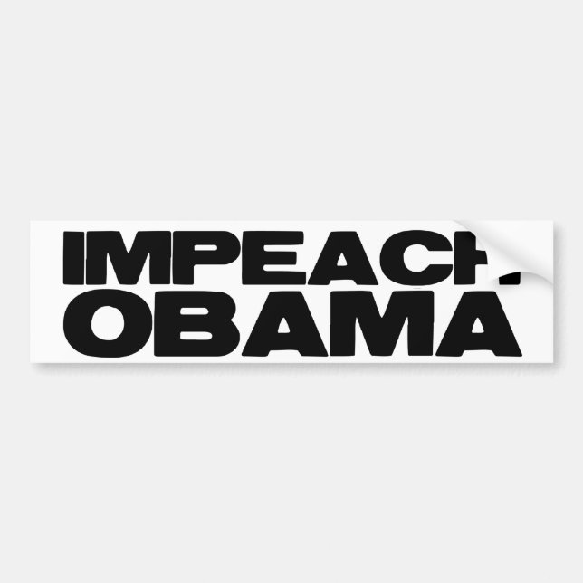 Impeach Obama Bumper Sticker (Front)