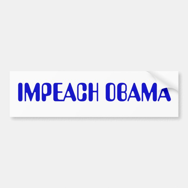IMPEACH OBAMA BUMPER STICKER (Front)