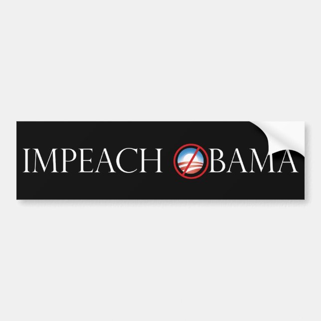 Impeach Obama bumpersticker Bumper Sticker (Front)
