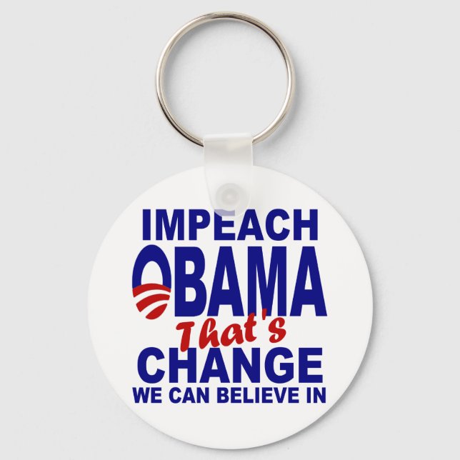 Impeach Obama Key Ring (Front)