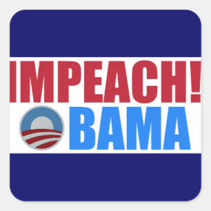 impeach obama square sticker