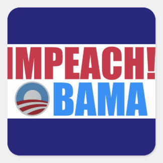 impeach obama square sticker