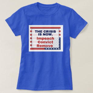 Impeach Remove Convict SOS Upside Down Flag T-Shirt