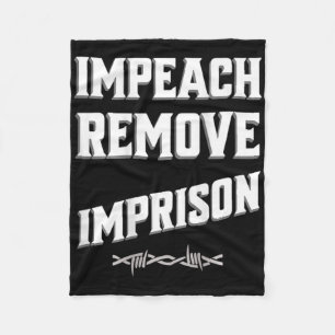 Impeach Remove Imprison Trump Cabinet Save Democra Fleece Blanket