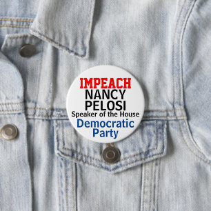 Impeach Speaker of the House Pelosi Democrat 7.5 Cm Round Badge