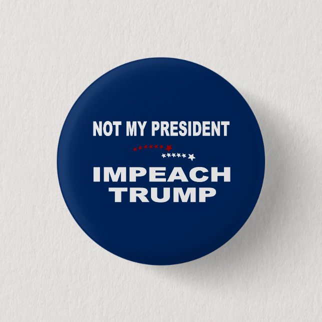 Impeach Trump 3 Cm Round Badge (Front)