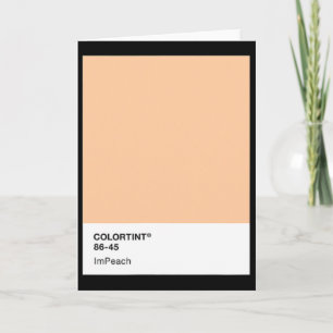 Impeach Trump 45 - Color Swatch Card