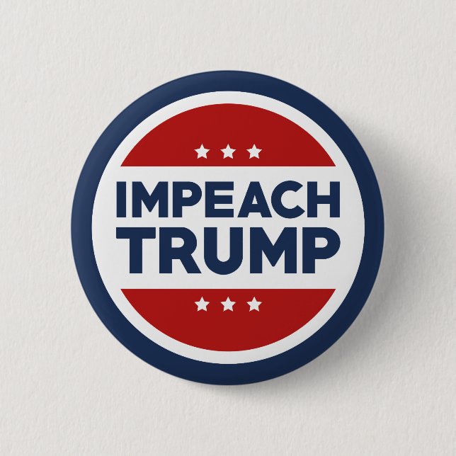 Impeach Trump 6 Cm Round Badge (Front)