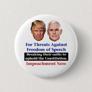 Impeach Trump and Pence 6 Cm Round Badge