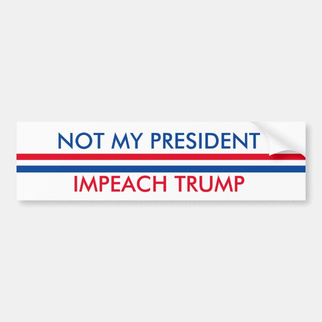 Impeach Trump Bumper Sticker (Front)