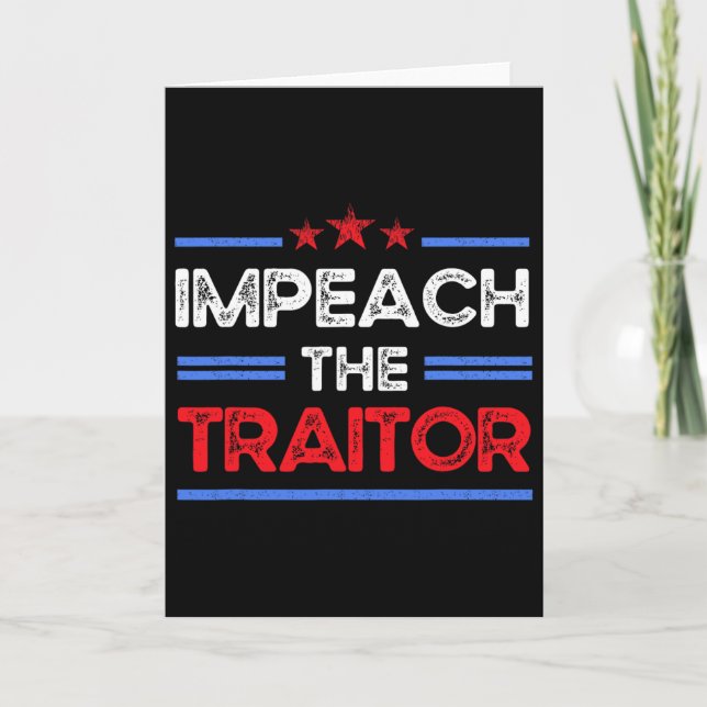 Impeach Trump  Card (Front)