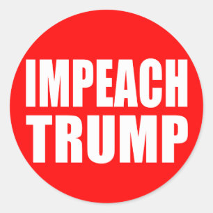 "IMPEACH TRUMP" CLASSIC ROUND STICKER