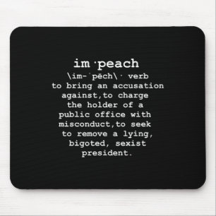Impeach Trump Definition Funny Resist Dump Trump  Mouse Mat