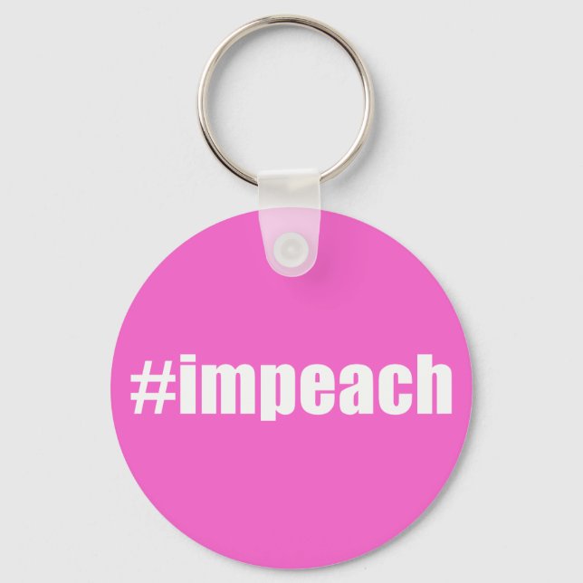 Impeach Trump Key Ring (Front)