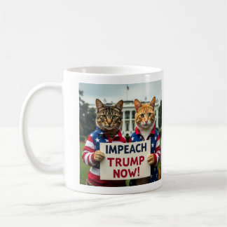 Impeach Trump Now Cat Coffee Mug